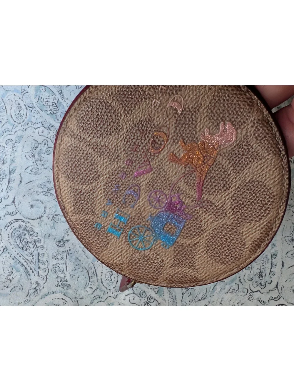 Coach Glitter Rexy coun wallet